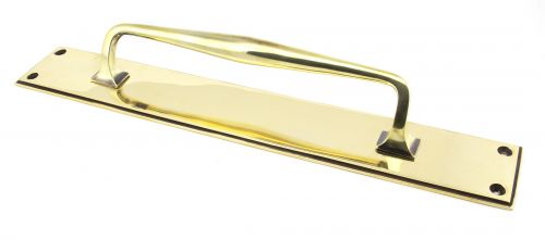 Click Here To Enlarge This Photo Of 45374 From the Anvil Aged Brass 425mm Art Deco Pull Handle on Backplate