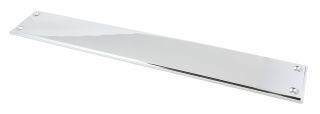 45385 From the Anvil Polished Chrome 425x65mm Art Deco Fingerplate