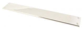 45386 From the Anvil Polished Nickel 425x65mm Art Deco Fingerplate