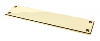 45389 From the Anvil Aged Brass 300x65mm Art Deco Fingerplate