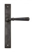 45418 From the Anvil Aged Bronze Newbury Slimline Lever Latch Set - Screw Centres 244mm