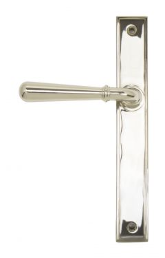 Click Here To Enlarge This Photo Of 45430 From the Anvil Polished Nickel Newbury Slimline Lever Latch Set - Screw Centres 244mm