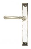 45430 From the Anvil Polished Nickel Newbury Slimline Lever Latch Set - Screw Centres 244mm