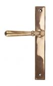 45432 From the Anvil Polished Bronze Newbury Slimline Lever Latch Set - Screw Centres 244mm