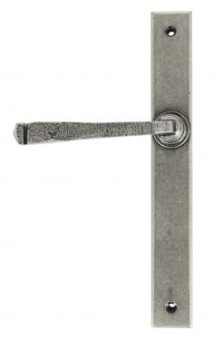 Click Here To Enlarge This Photo Of 45446 From the Anvil Pewter Avon Slimline Lever Latch Set - Screw Centres 242mm