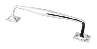 45457 From the Anvil Polished Chrome 300mm Art Deco Pull Handle