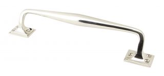 45458 From the Anvil Polished Nickel 300mm Art Deco Pull Handle