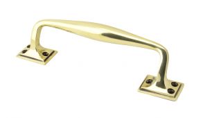 45461 From the Anvil Aged Brass 230mm Art Deco Pull Handle