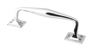 45462 From the Anvil Polished Chrome 230mm Art Deco Pull Handle