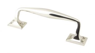 45463 From the Anvil Polished Nickel 230mm Art Deco Pull Handle