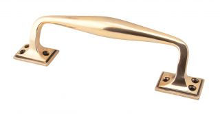 45465 From the Anvil Polished Bronze 230mm Art Deco Pull Handle