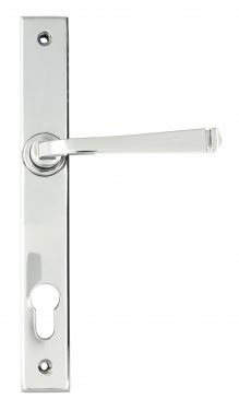 Click Here To Enlarge This Photo Of 90355 From the Anvil Polished Chrome Avon Slimline Lever Espag. Lock Set - 92mm Centres - 212mm Screw Centres