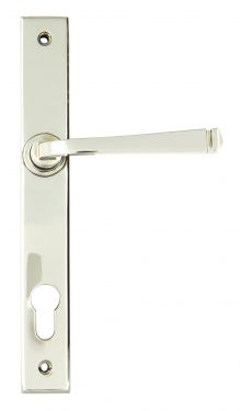 Click Here To Enlarge This Photo Of 90356 From the Anvil Polished Nickel Avon Slimline Lever Espag. Lock Set - 92mm Centres - 212mm Screw Centres