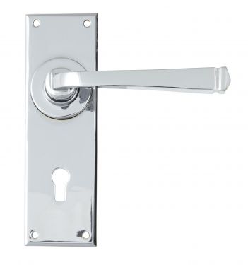 Click Here To Enlarge This Photo Of 90359 From the Anvil Polished Chrome Avon Lever Lock Set