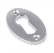 91985 From the Anvil Satin Chrome Oval Escutcheon