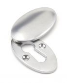 91993 From the Anvil Satin Chrome Oval Escutcheon & Cover