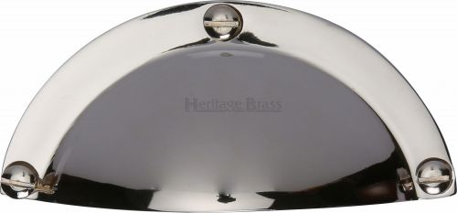 Click Here To Enlarge This Photo Of C1700-PNF Heritage Brass Drawer Traditional Design Polished Nickel Finish
