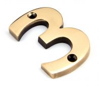 92023 From the Anvil Polished Bronze Numeral 3