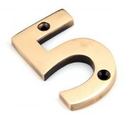92025 From the Anvil Polished Bronze Numeral 5