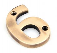92026 From the Anvil Polished Bronze Numeral 6