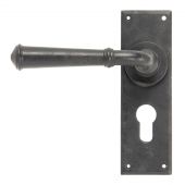 92054 From the Anvil External Beeswax Regency Lever Euro Lock Set