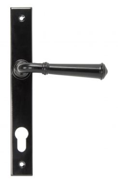 Click Here To Enlarge This Photo Of 92061 From the Anvil Black Regency Slimline Lever Espag Lock Set - 92mm Centres - 212mm Screw Centres