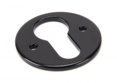 92074 From the Anvil Black Regency Euro Escutcheon
