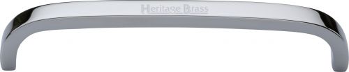 Click Here To Enlarge This Photo Of C1800 152-PC Heritage Brass Cabinet Pull D Shaped 152mm ctc Polished Chrome Finish