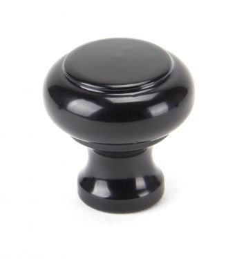 Click Here To Enlarge This Photo Of 92099 From the Anvil Black Regency Cupboard Knob - Small