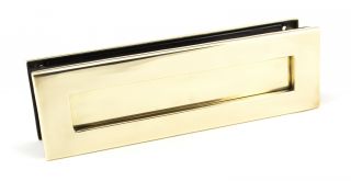 92127 From the Anvil Aged Brass Traditional Letterbox - Size: 315x92mm - C/C: 283mm - Aperture: 249x41mm