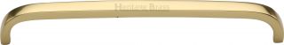 C1800 203-PB Heritage Brass Cabinet Pull D Shaped 203mm ctc Polished Brass Finish