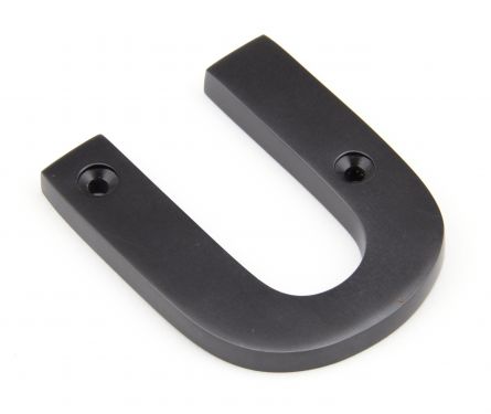 Click Here To Enlarge This Photo Of 92030U From the Anvil Aged Bronze Letter U