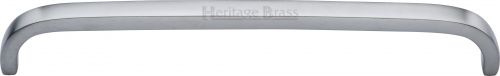 Click Here To Enlarge This Photo Of C1800 203-SC Heritage Brass Cabinet Pull D Shaped 203mm ctc Satin Chrome Finish