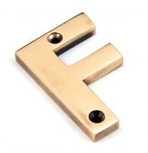 92031F From the Anvil Polished Bronze Letter F