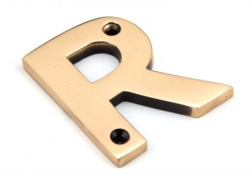 Click Here To Enlarge This Photo Of 92031R From the Anvil Polished Bronze Letter R
