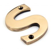 92031S From the Anvil Polished Bronze Letter S