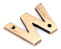 92031W From the Anvil Polished Bronze Letter W