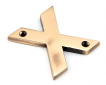 92031X From the Anvil Polished Bronze Letter X