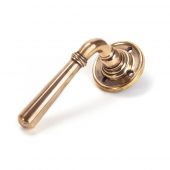 91923 From The Anvil Polished Bronze Newbury Lever On Rose