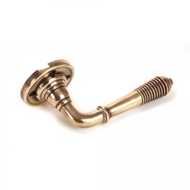 Click Here To Enlarge This Photo Of 91917 From The Anvil Polished Bronze Reeded Lever On Rose Set