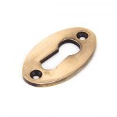 91927 From The Anvil Polished Bronze Oval Escutcheon