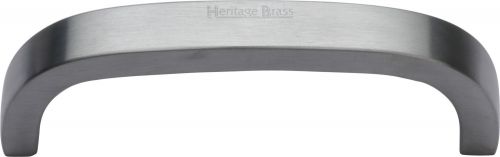 Click Here To Enlarge This Photo Of C1800 89-SC Heritage Brass Cabinet Pull D Shaped 89mm ctc Satin Chrome Finish