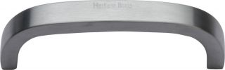 C1800 89-SC Heritage Brass Cabinet Pull D Shaped 89mm ctc Satin Chrome Finish