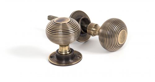 Click Here To Enlarge This Photo Of 83633H From The Anvil Aged Brass Beehive Heavy Mortice/Rim Knob Set