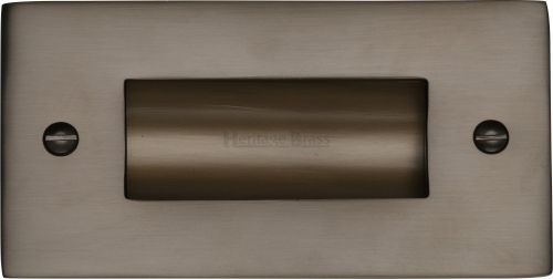 Click Here To Enlarge This Photo Of C1820 4-MB Heritage Brass Flush Pull Handle 4" Matt Bronze Finish