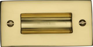 C1820 4-PB Heritage Brass Flush Pull Handle 4" Polished Brass Finish