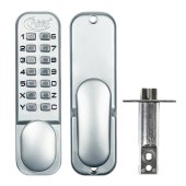 AS2300 - ASEC AS2300 Series Digital Lock With Optional Holdback - Satin Chrome