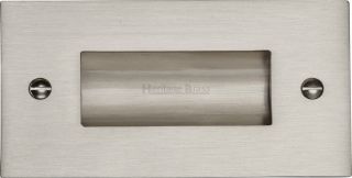 C1820 4-SN Heritage Brass Flush Pull Handle 4" Satin Nickel Finish