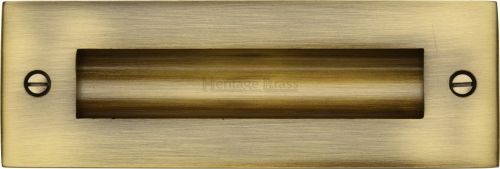 Click Here To Enlarge This Photo Of C1820 6-AT Heritage Brass Flush Pull Handle 6" Antique Brass Finish