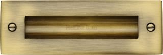 C1820 6-AT Heritage Brass Flush Pull Handle 6" Antique Brass Finish